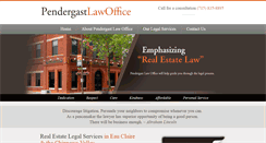 Desktop Screenshot of pendergastlawoffice.com